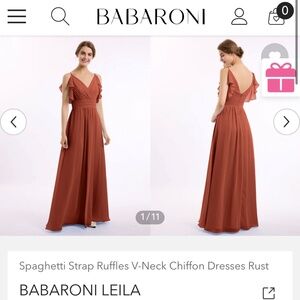 Babaroni Rust Leila Dress